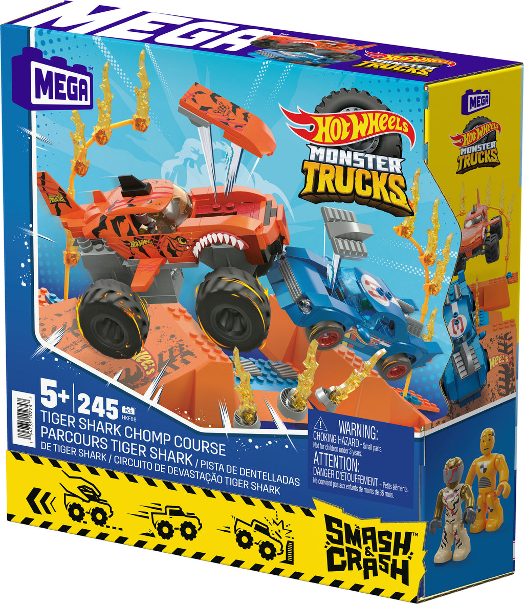 MEGA HOT WHEELS TIGER SHARK CHOMP COURSE