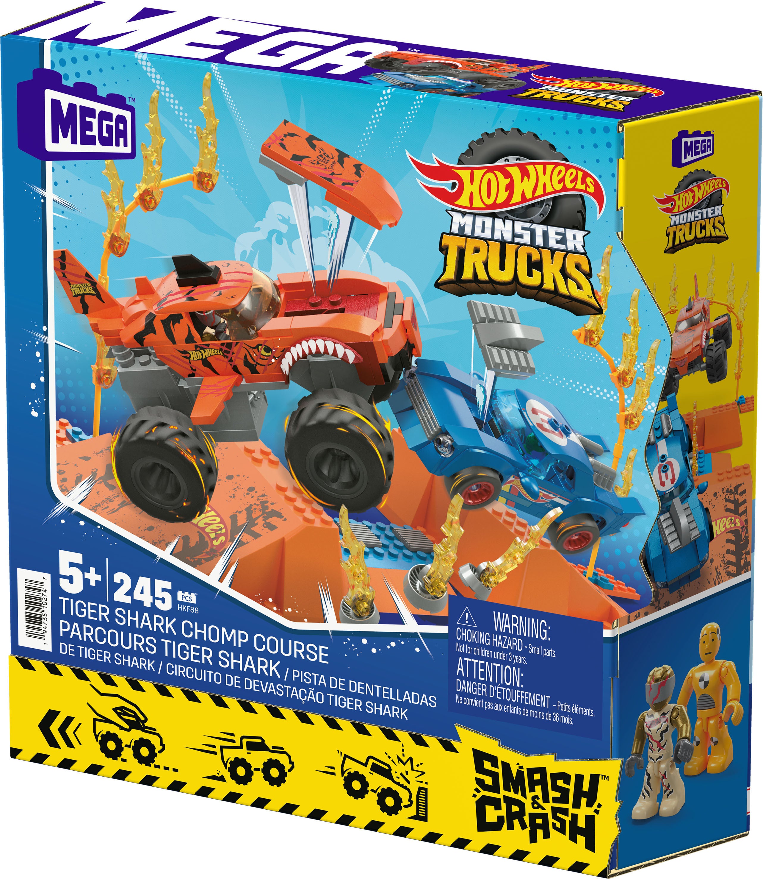 MEGA HOT WHEELS TIGER SHARK CHOMP COURSE