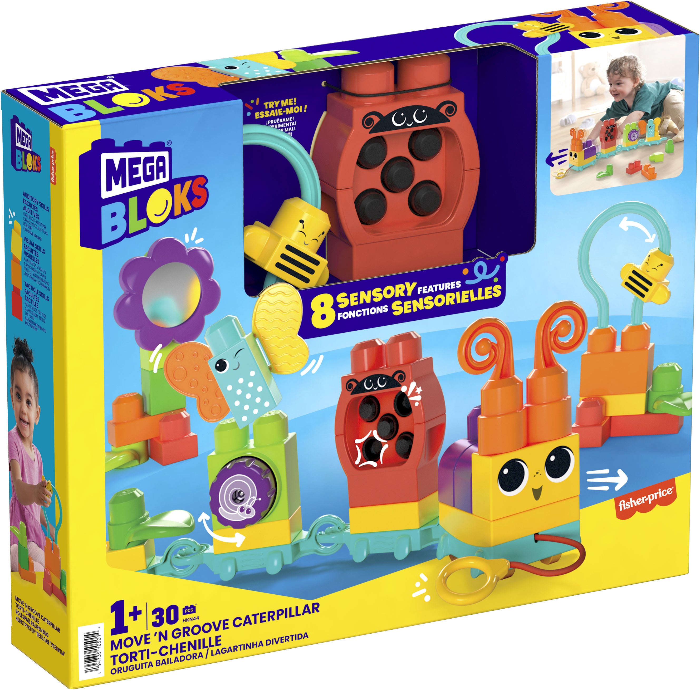 MEGA BLOKS MOVE N' GROOVE CATERPILLAR