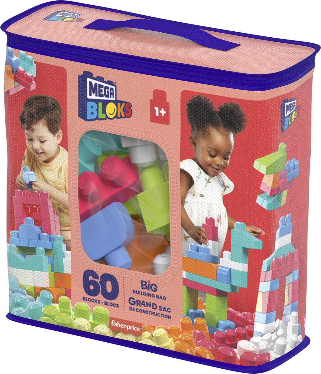 MEGA BLOKS BIG BUILDING BAG PINK 60 PALAA