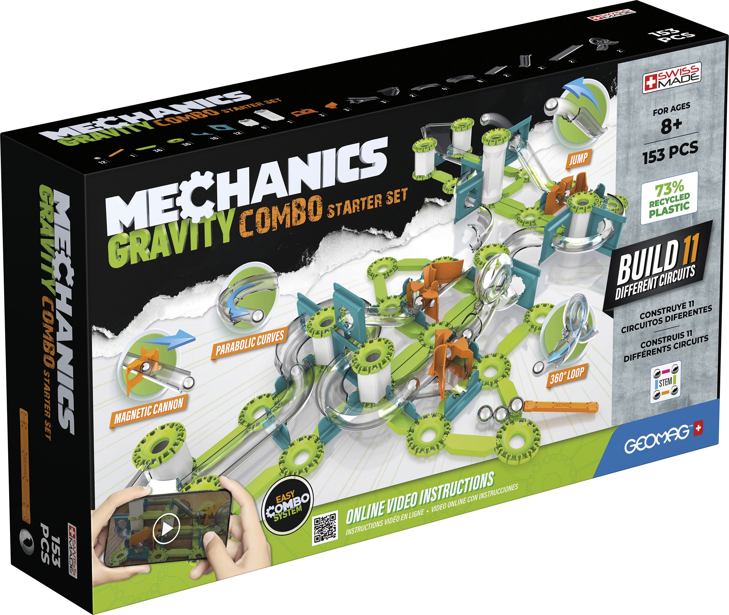 GEOMAG MECHANICS GRAVITY COMBO STARTER SET 153 PCS