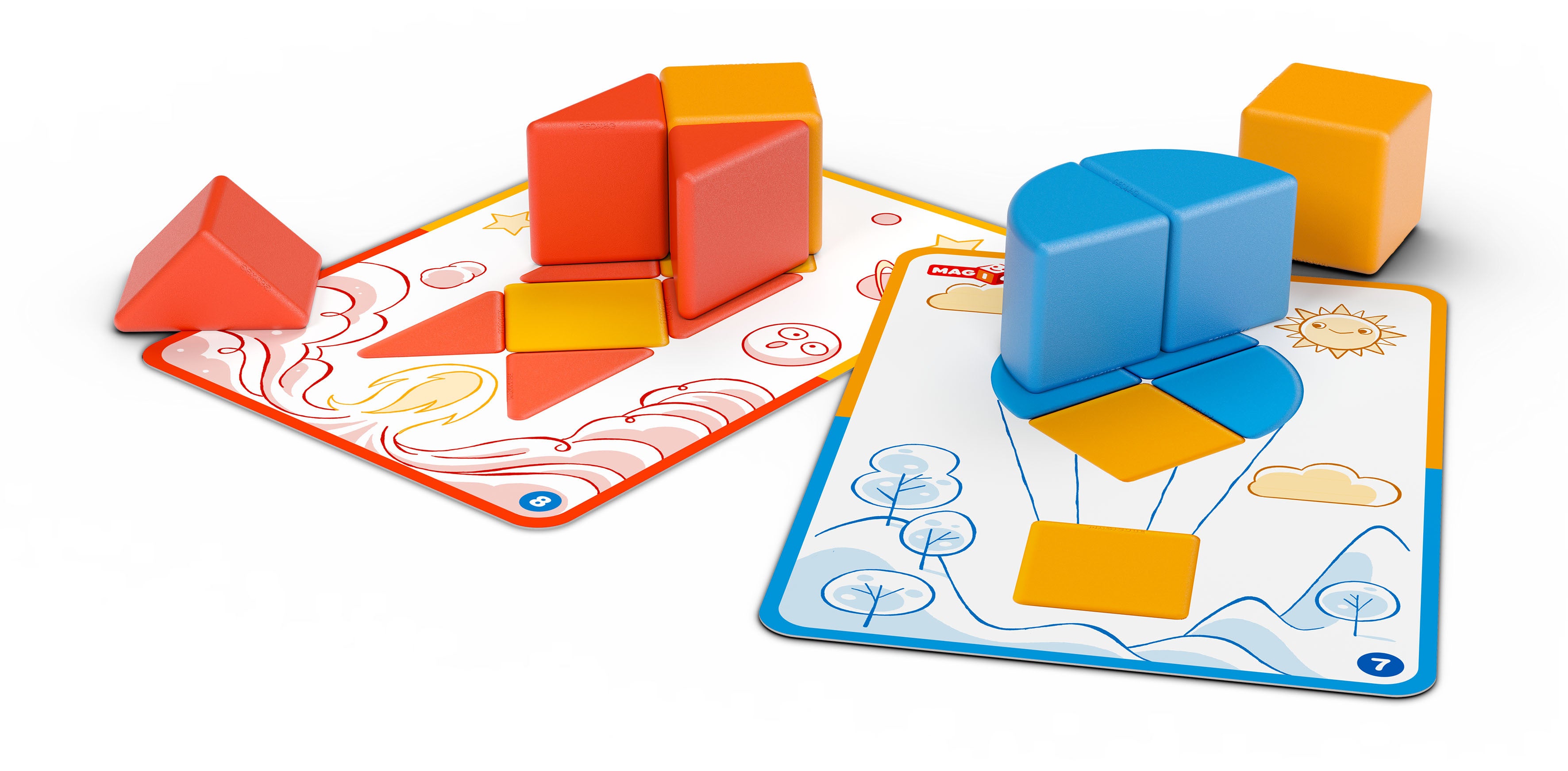 GEOMAG MAGICUBE RE SHAPES BLOCKS & CARDS 16 PALAA