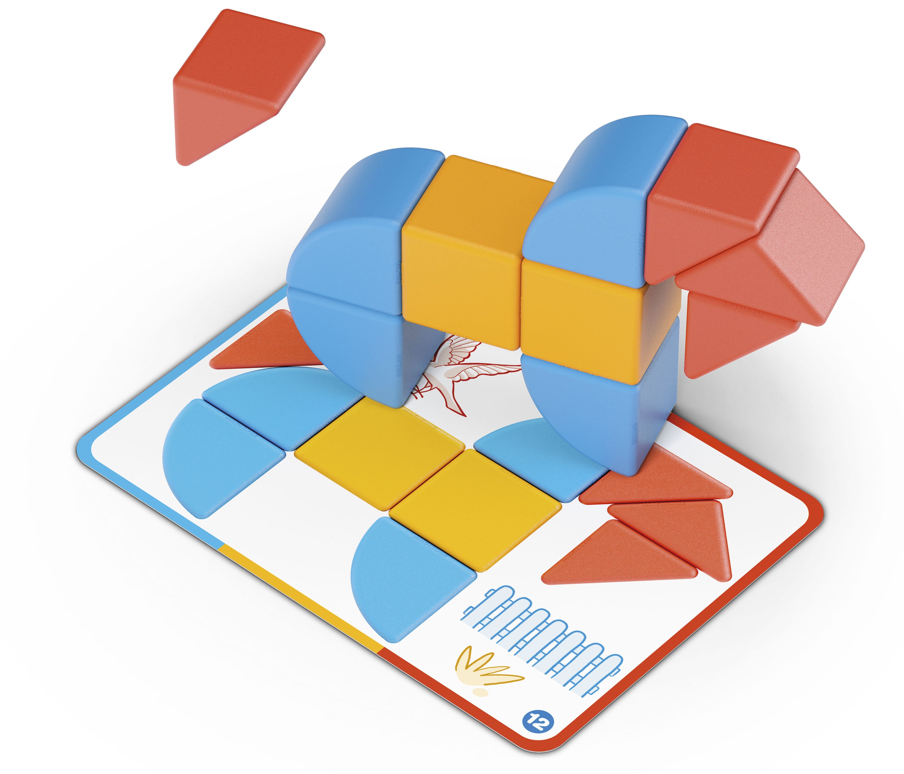GEOMAG MAGICUBE RE SHAPES BLOCKS & CARDS 16 PALAA