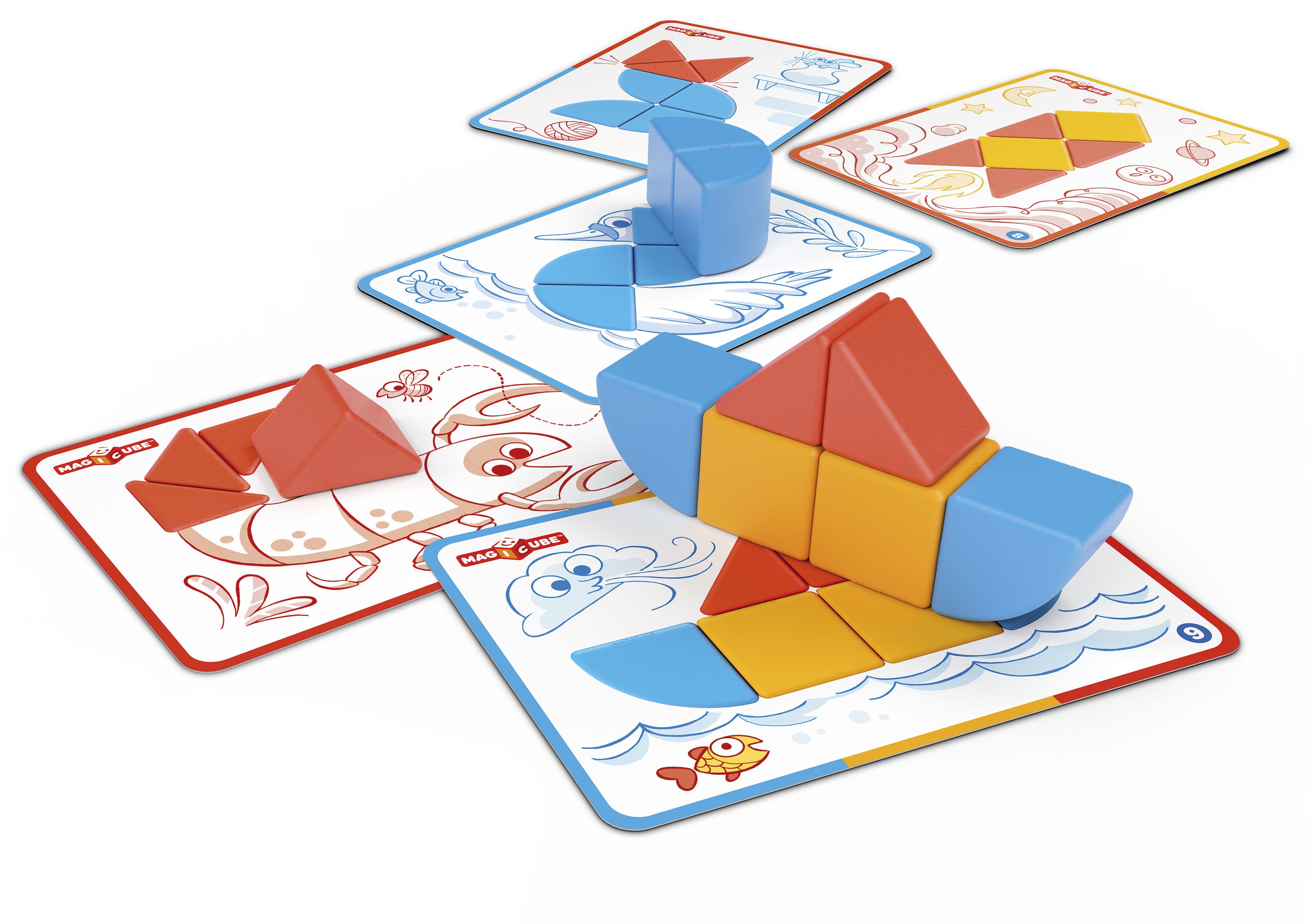 GEOMAG MAGICUBE RE SHAPES BLOCKS & CARDS 16 PALAA