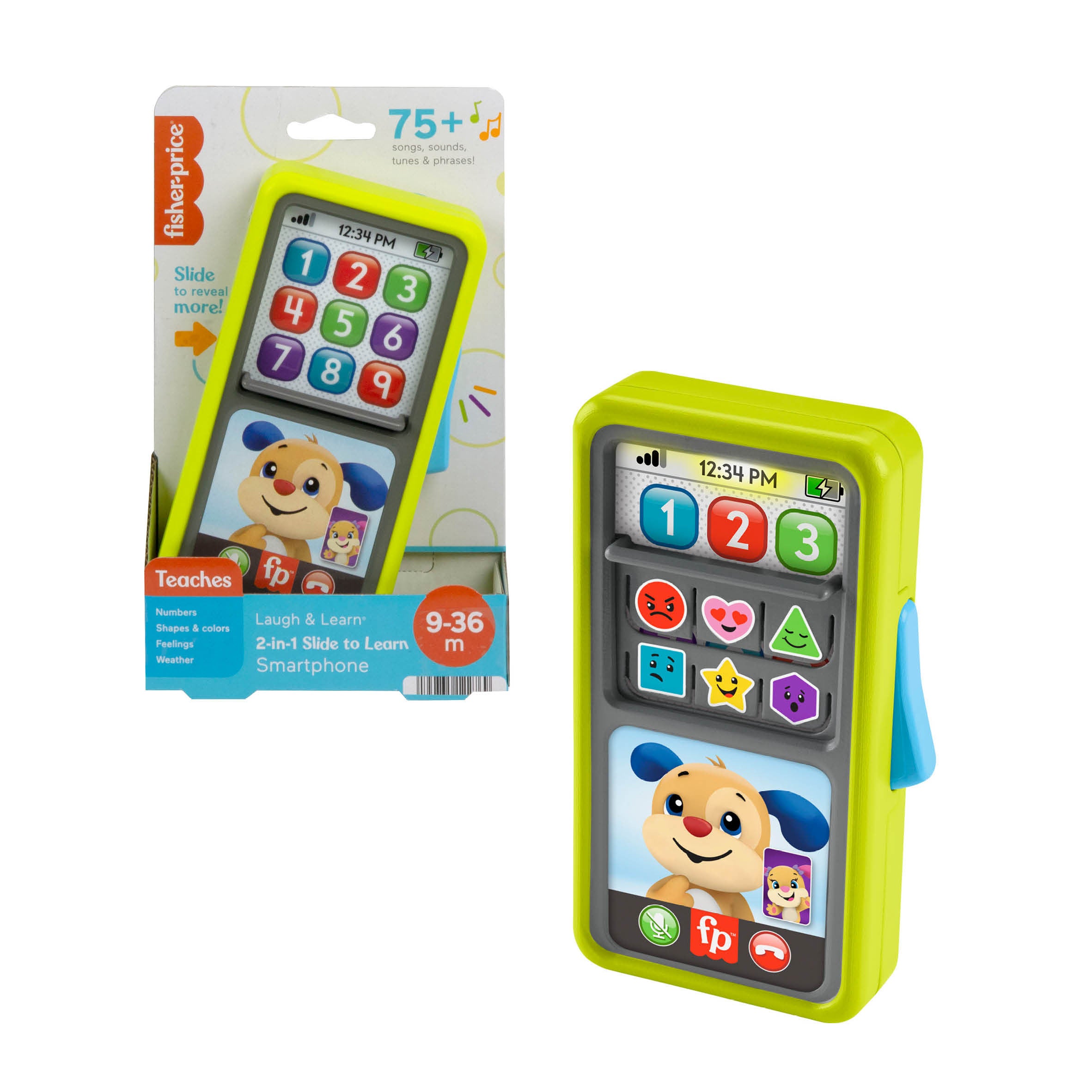 Fisher Price 2-IN-1 SLIDE TO LEARN SMARTPHONE NORDIC Aktivointilelu