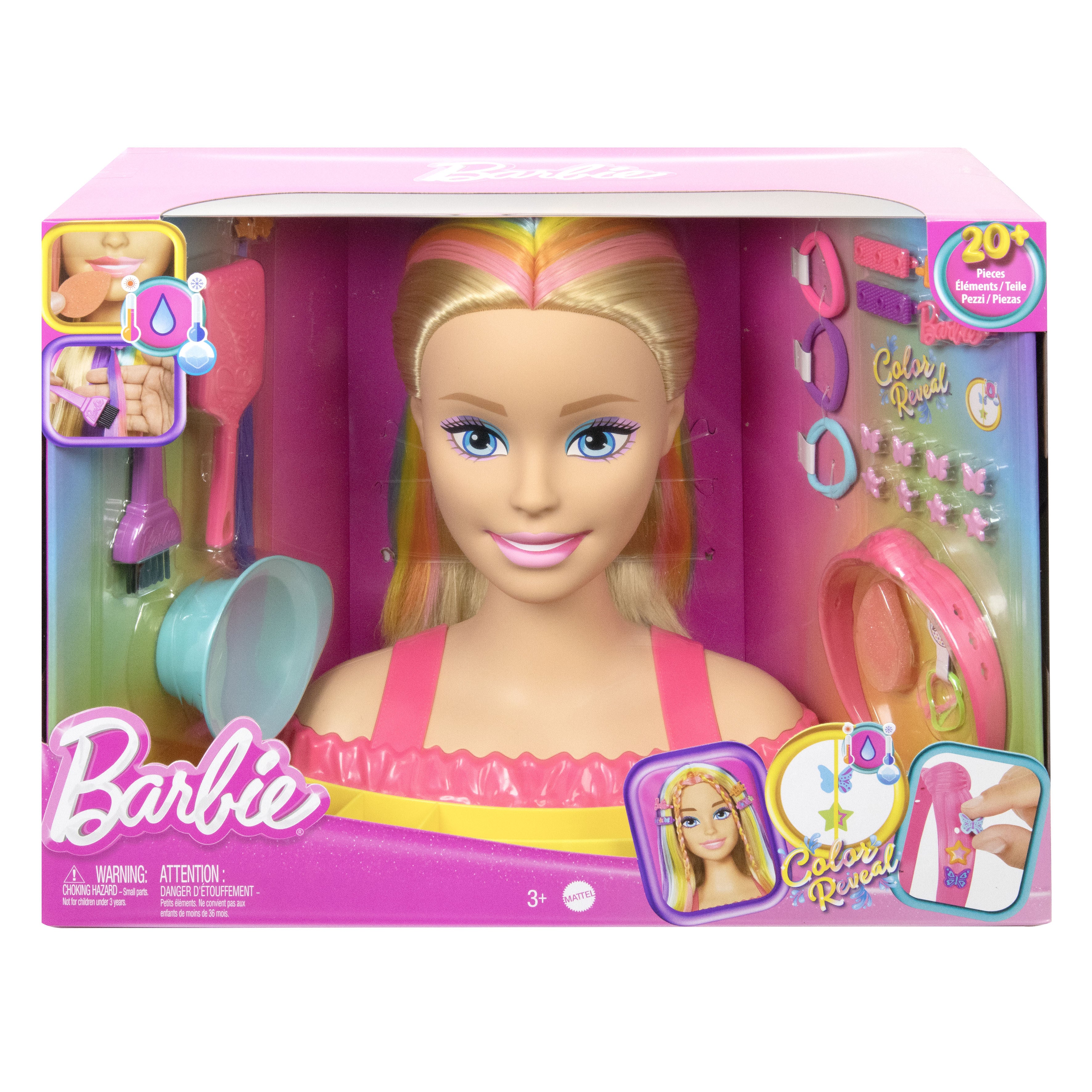 Barbie NEON RAINBOW DLX STYLING HEAD