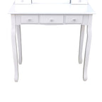 Pohjola Indoor Hollywood Meikkipöytä Valoilla AADA, 80 x 40 x 140 cm, Valkoinen