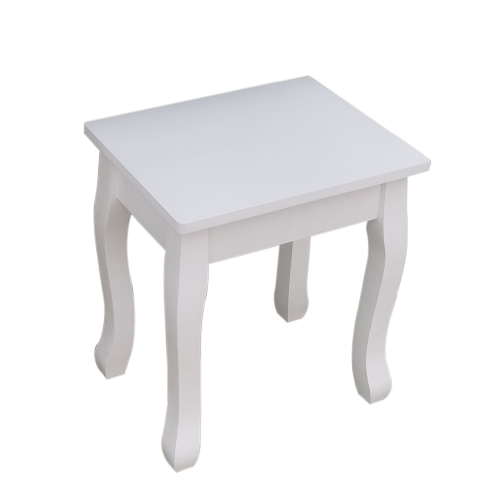 Pohjola Indoor Meikkipöytä Peilillä & jakkaralla AVIVA, 80 x 40 x 111 cm, Valkoinen