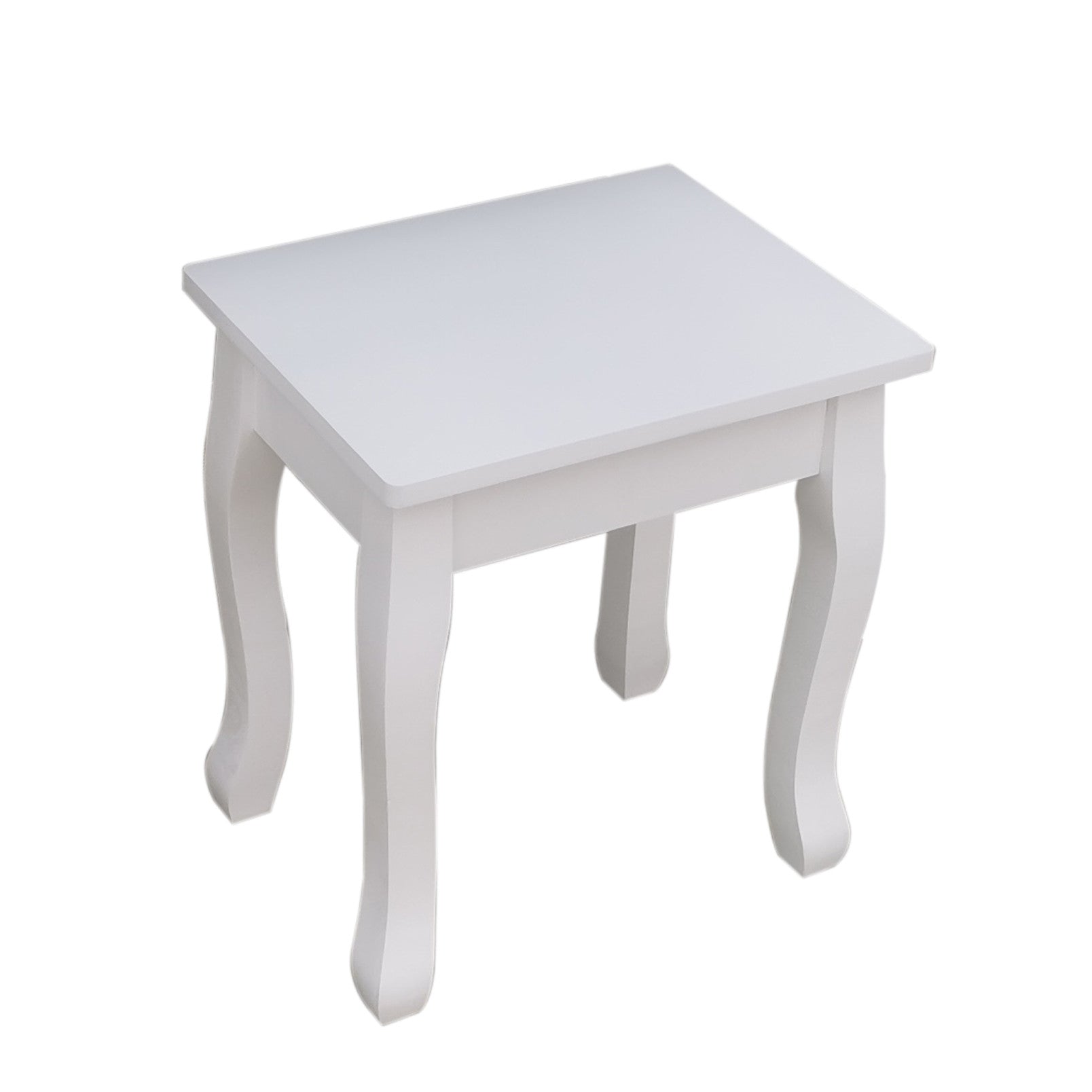 Pohjola Indoor Meikkipöytä Peilillä & jakkaralla AVIVA, 80 x 40 x 111 cm, Valkoinen