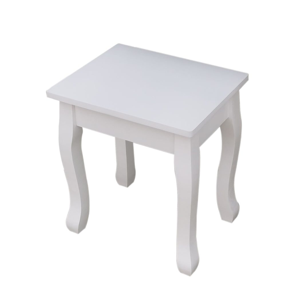 Pohjola Indoor Meikkipöydän Jakkara AVIVA, 38 x 30 x 42 cm, Valkoinen