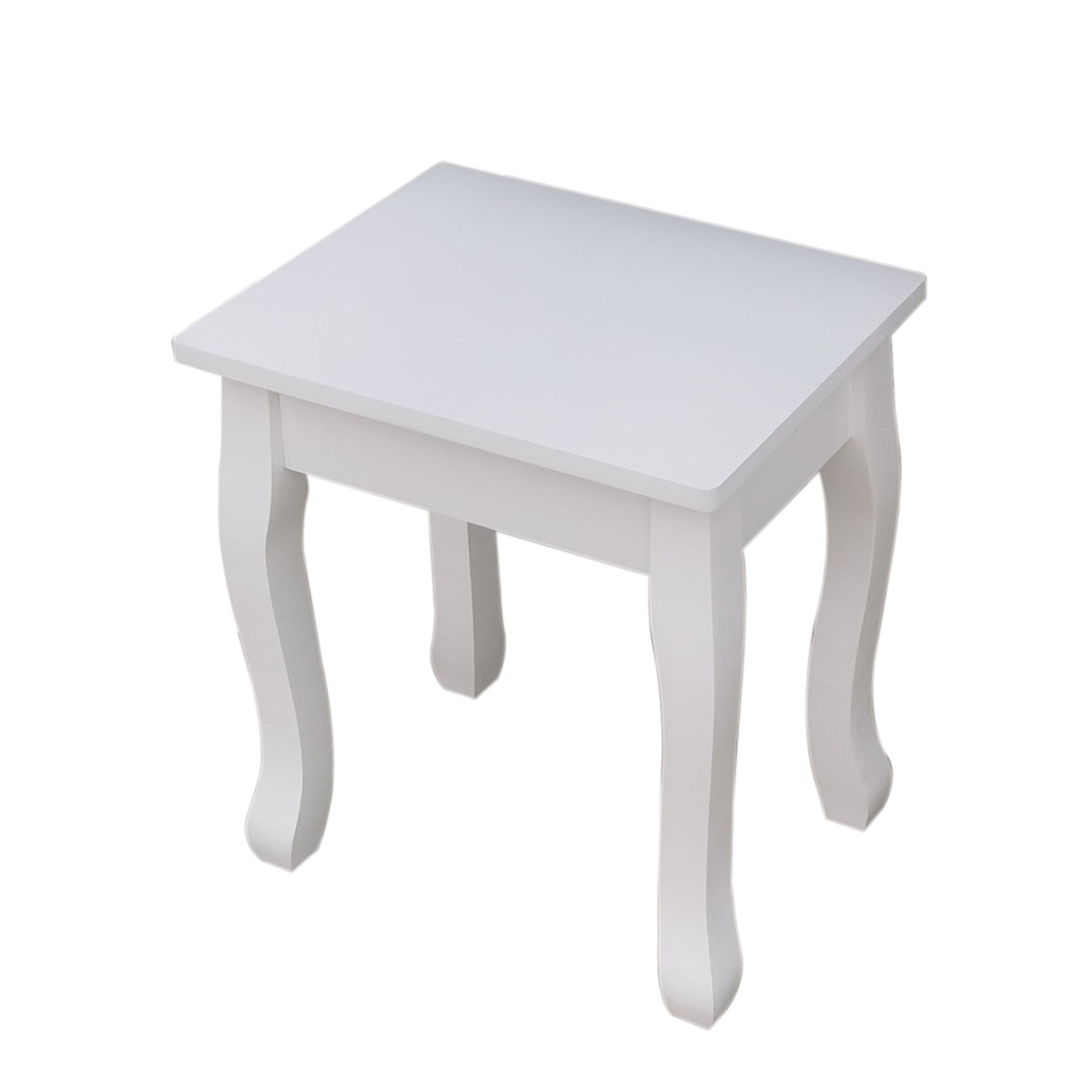 Pohjola Indoor Meikkipöydän Jakkara AVIVA, 38 x 30 x 42 cm, Valkoinen