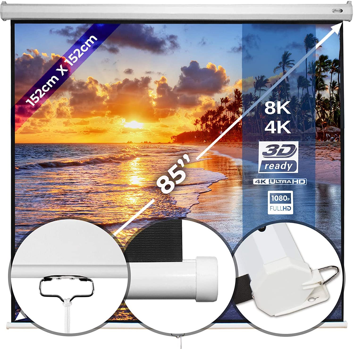 PIKATOIMITUS! Valkokangas 152 x 152 cm