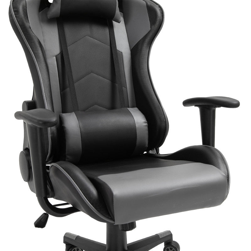 Ergonomisk spelstol, svart, 67,5 x 74 x 126–136 cm