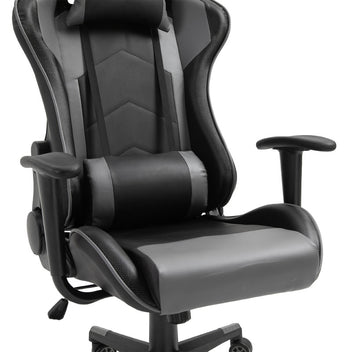 Ergonomisk spelstol, svart, 67,5 x 74 x 126–136 cm