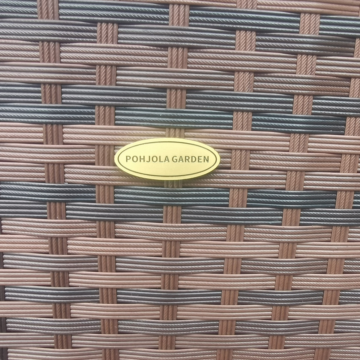 POHJOLA GARDEN Polyrottinki Ulkosohvaryhmä Pöydällä AAVA, Ruskea / harmaa