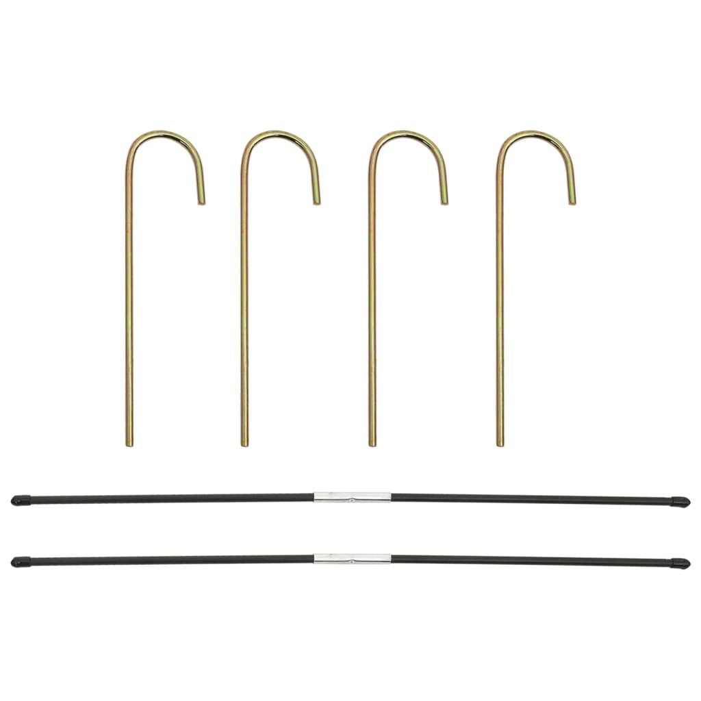Fotbollsmål med målstolpar och bärväska, glasfiber, svart/gul