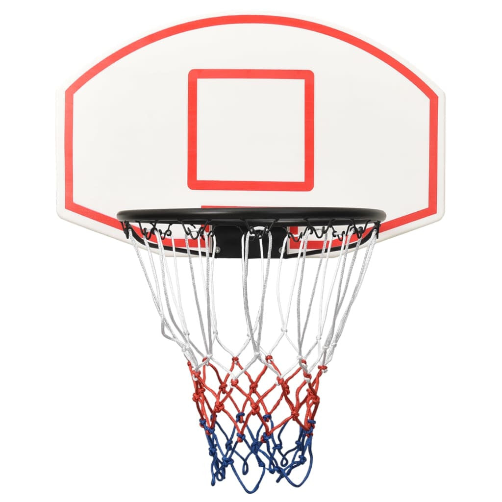 Basketkorg och bakstycke, 71x45x2 cm, stål/polyeten, vit/svart