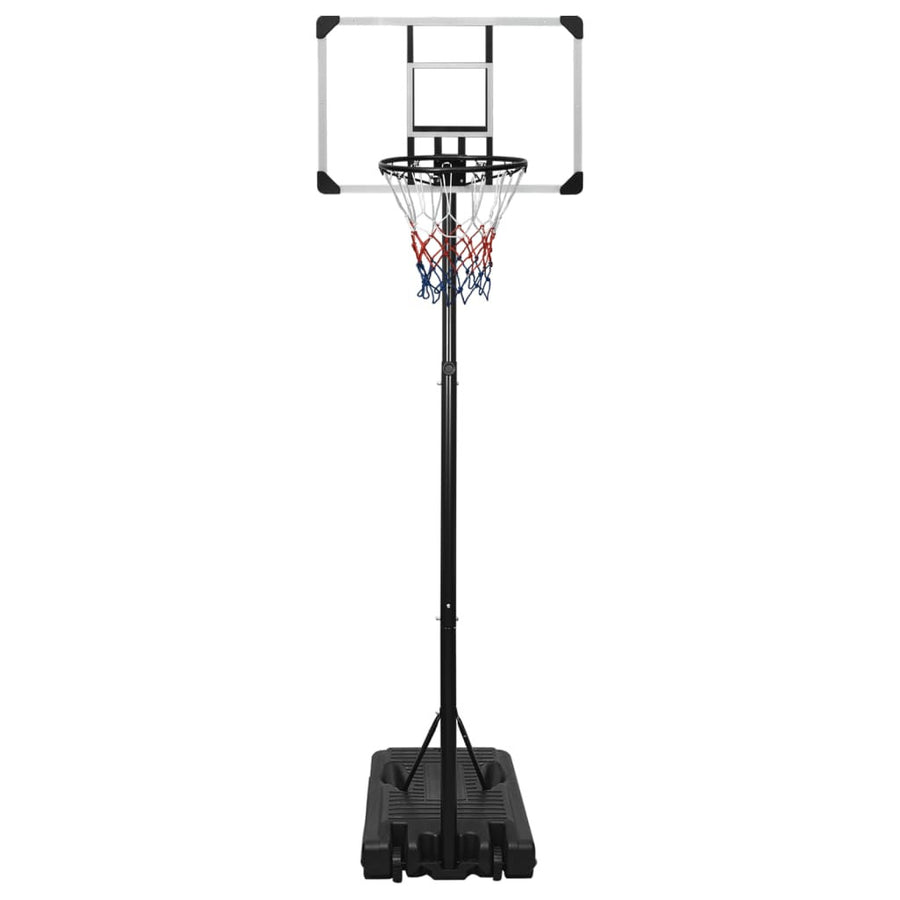Justerbar basketkorg, 235–305 cm, transparent polykarbonat