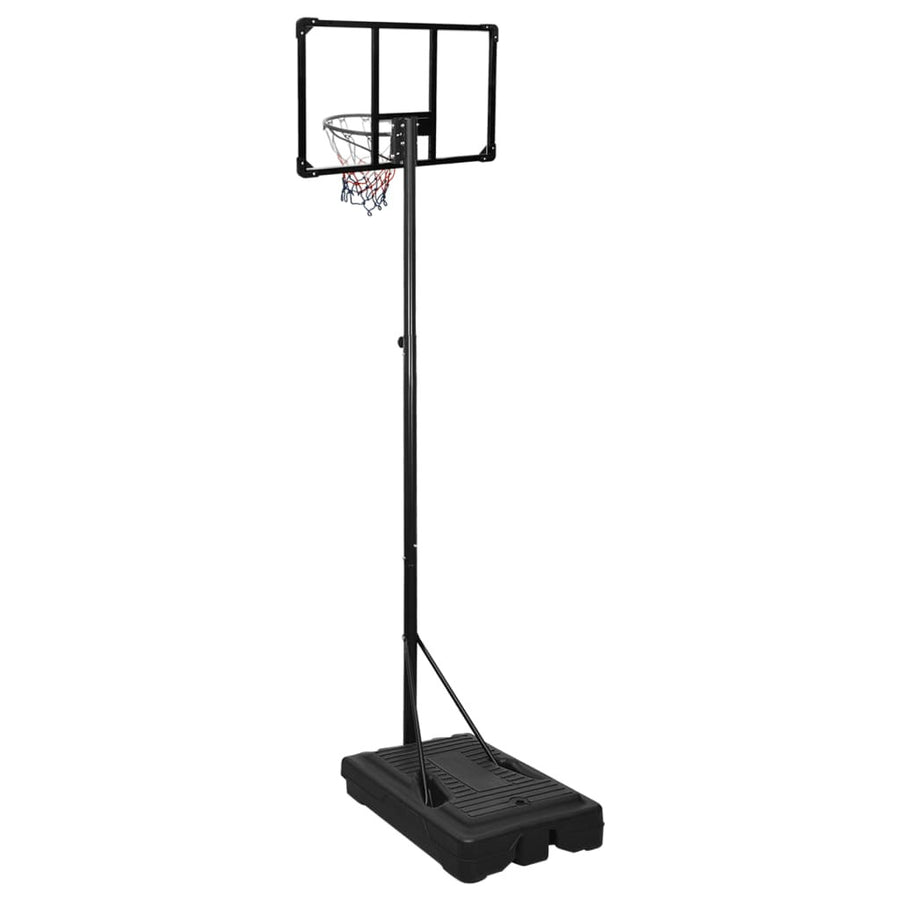 Justerbar basketkorg, 235–305 cm, transparent polykarbonat