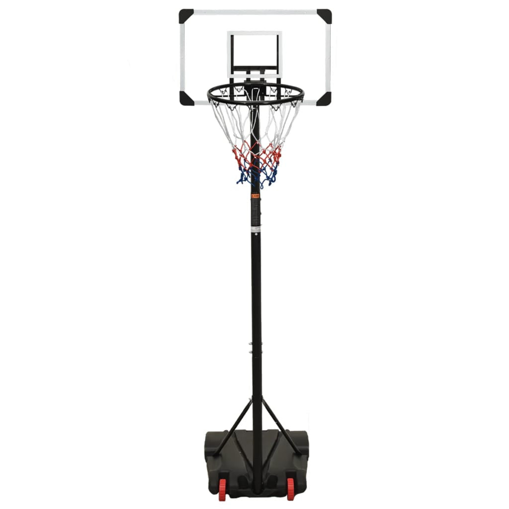 Justerbar basketkorg, 216–250 cm, transparent polykarbonat