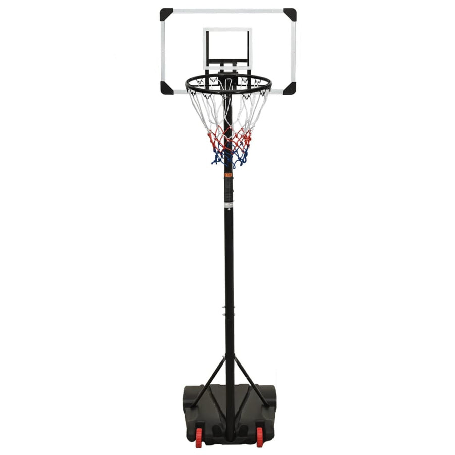 Justerbar basketkorg, 216–250 cm, transparent polykarbonat