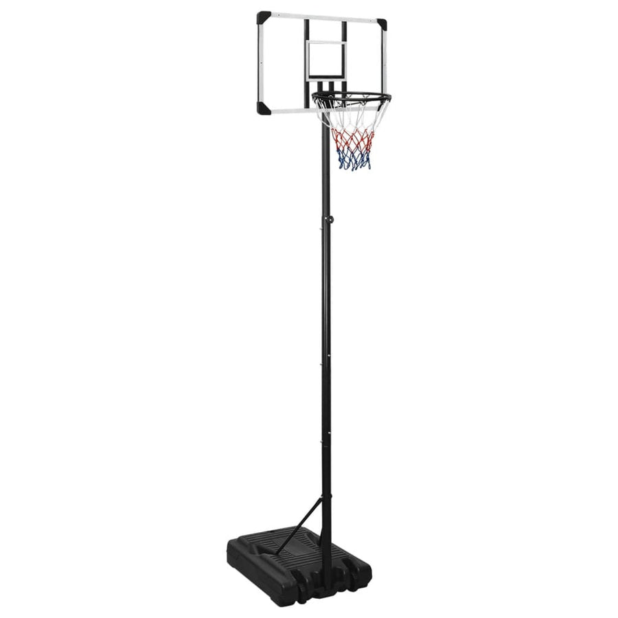 Justerbar basketkorg, 280–350 cm, transparent polykarbonat