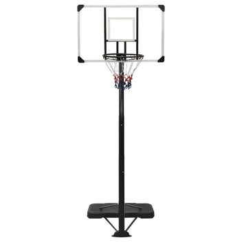 Säädettävä Koripalloteline, 256-361cm, Läpinäkyvä Polykarbonaatti