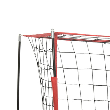 Fotbollsmål 184 x 91 x 124,5 cm, glasfiber och stål, svart/röd