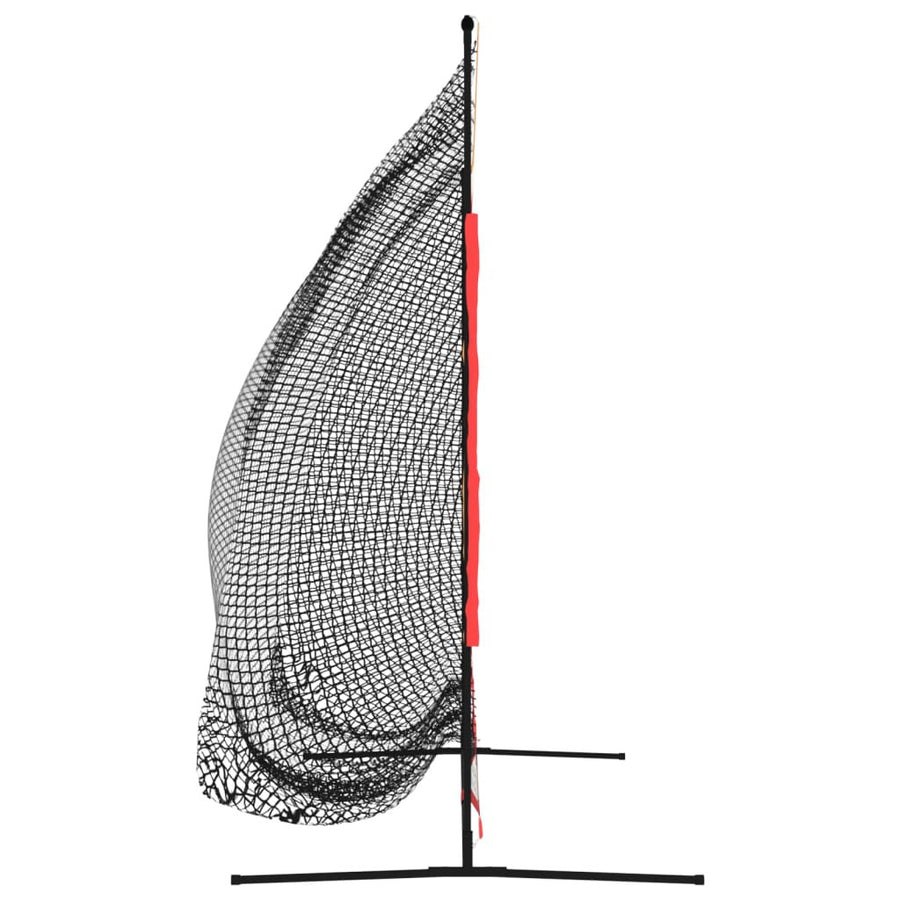 Kannettava Pesäpalloverkko Kantolaukulla, 215x107x216 cm, Teräs/Polyesteri, Punamusta