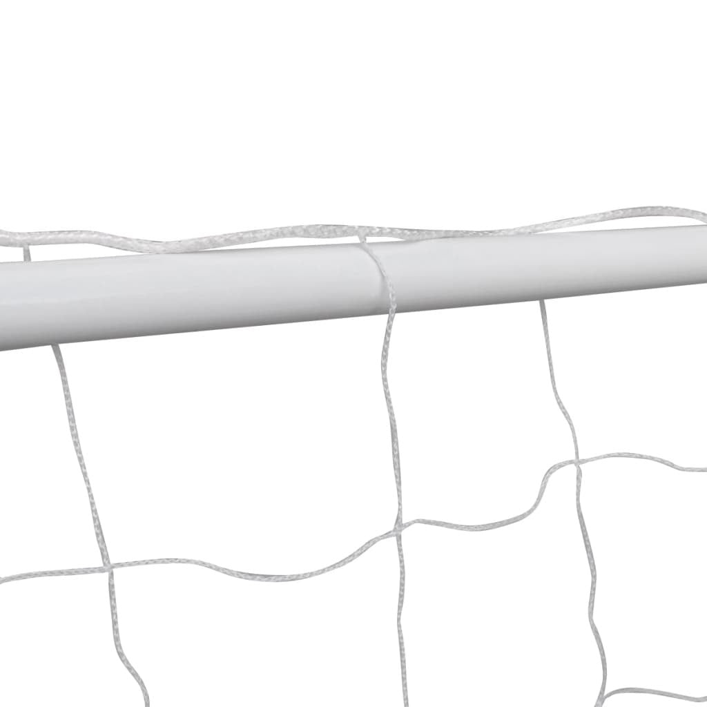 Fotbollsmål 240 x 90 x 150 cm, stålram, vit