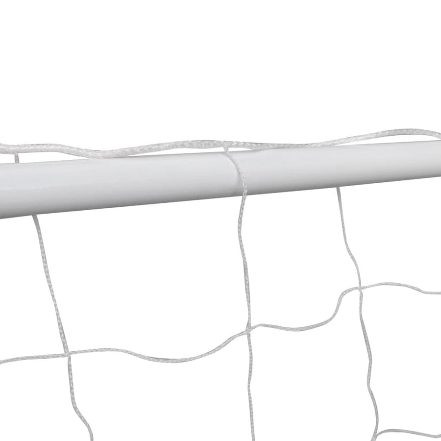 Jalkapallomaali 240 x 90 x 150 cm, Teräsrunko, Valkoinen
