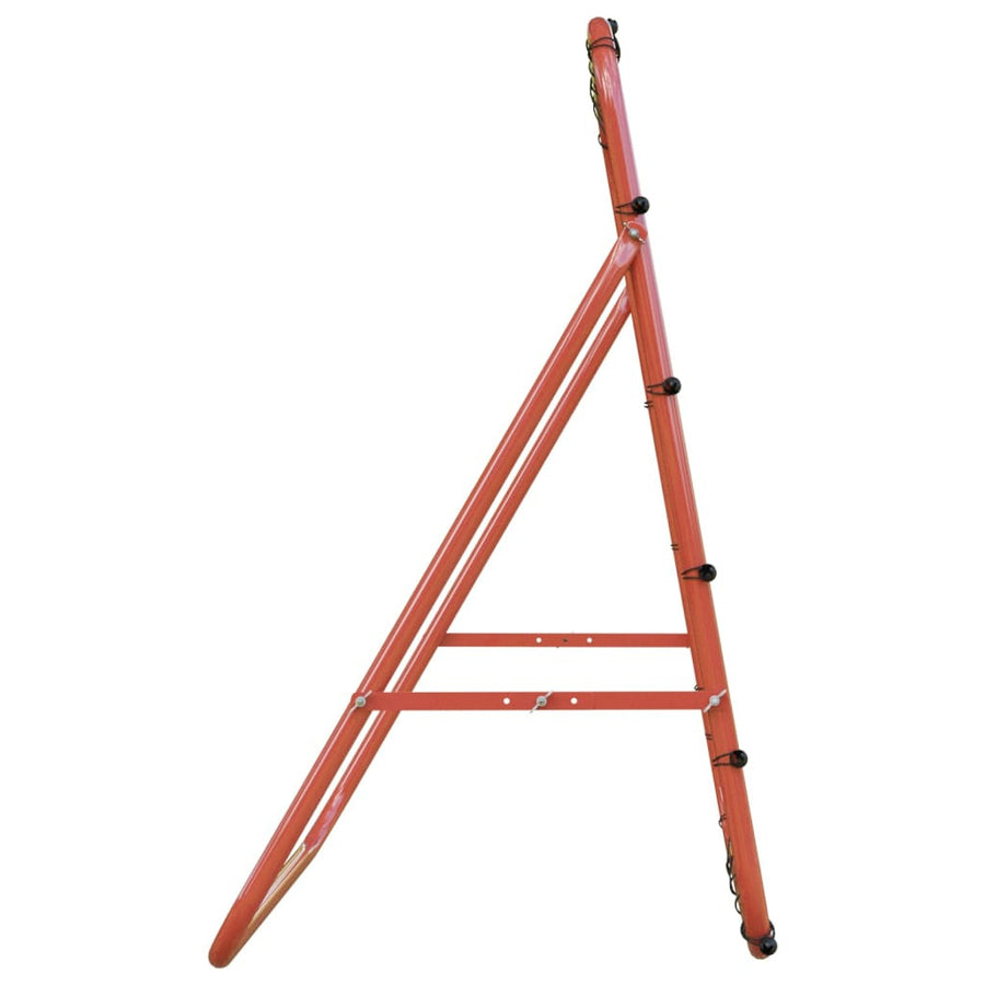 Jalkapallon Palautusverkko 96 x 80 x 96 cm, Teräsrunko, Punainen