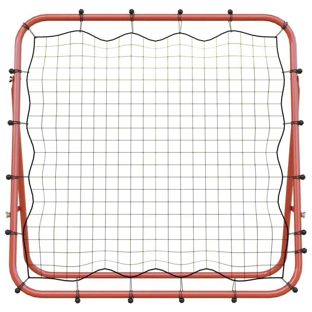 Fotbollsretur nät 96 x 80 x 96 cm, stålram, röd