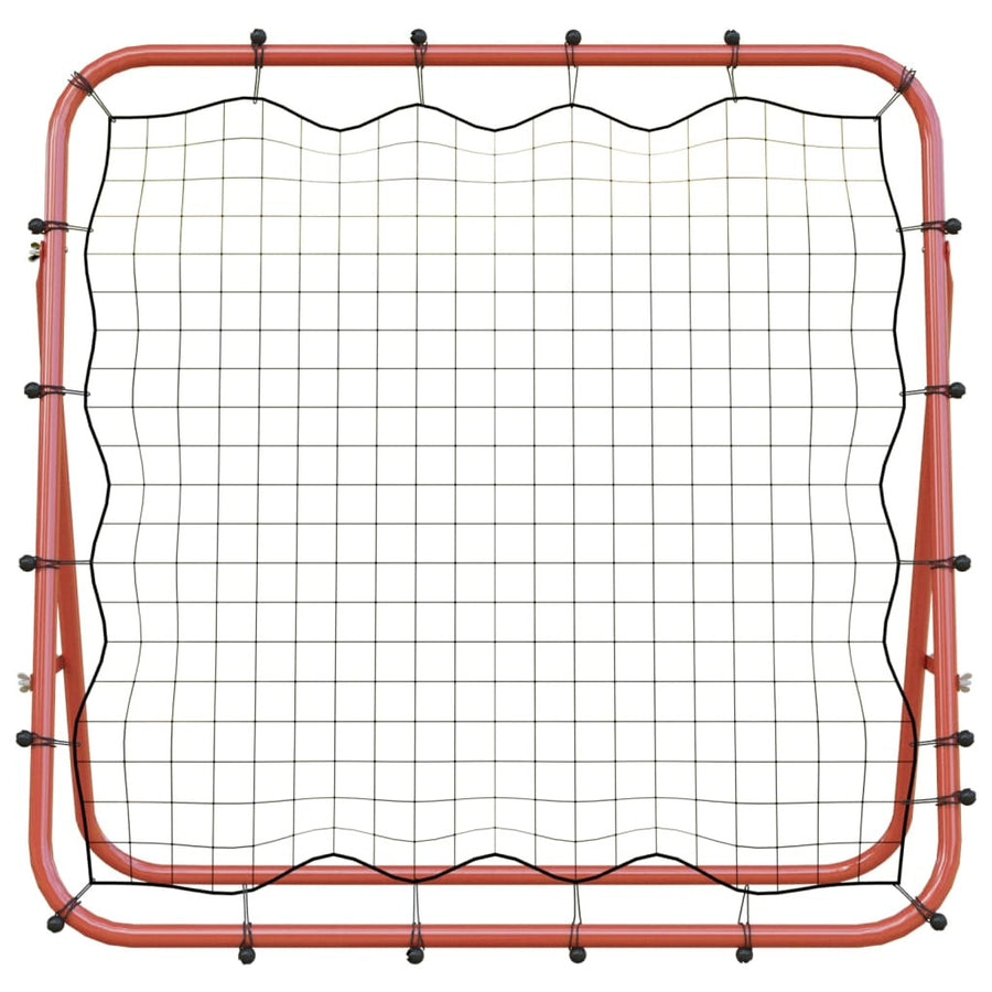 Jalkapallon Palautusverkko 96 x 80 x 96 cm, Teräsrunko, Punainen
