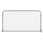 Jalkapallo harjoitusverkko 366 x 90 x 183 cm, Teräsrunko, Musta