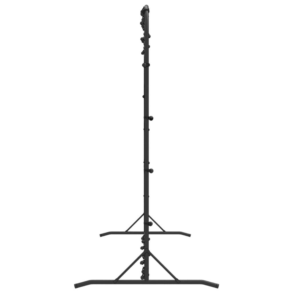 Fotbollsträningsnät 366 x 90 x 183 cm, stålram, svart
