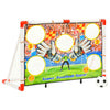 Fotbollsmål för barn med målvägg 120 x 51 x 77,5 cm, plast, vit-röd