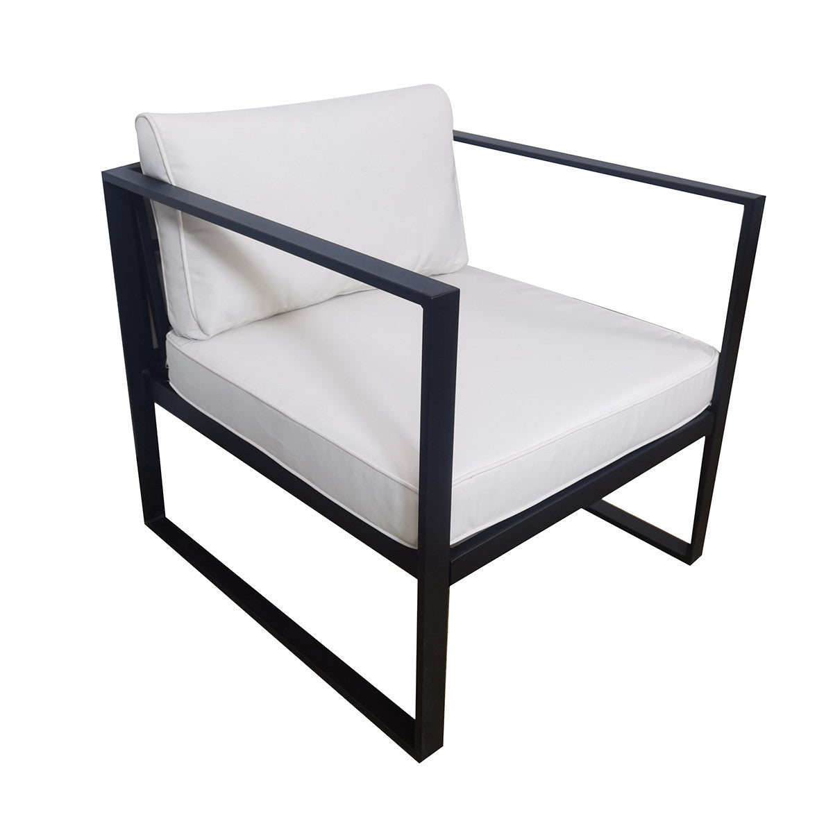 POHJOLA GARDEN Puutarhatuoli Käsinojilla ISLA 70 CM, Musta / Vaalea Beige