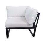 POHJOLA GARDEN Ulkosohvan Kulmaistuin ISLA 75 CM, Musta / Vaalea Beige