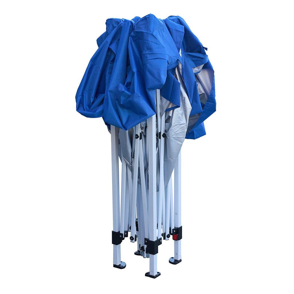 POHJOLA GARDEN POP-UP Juhlateltta Irrotettavilla Sivuseinillä, 3 x 3 m, Sininen