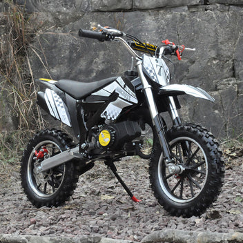 Minikrossi 49cc – 2,5 kW, automaattivaihteisto, levyjarrut