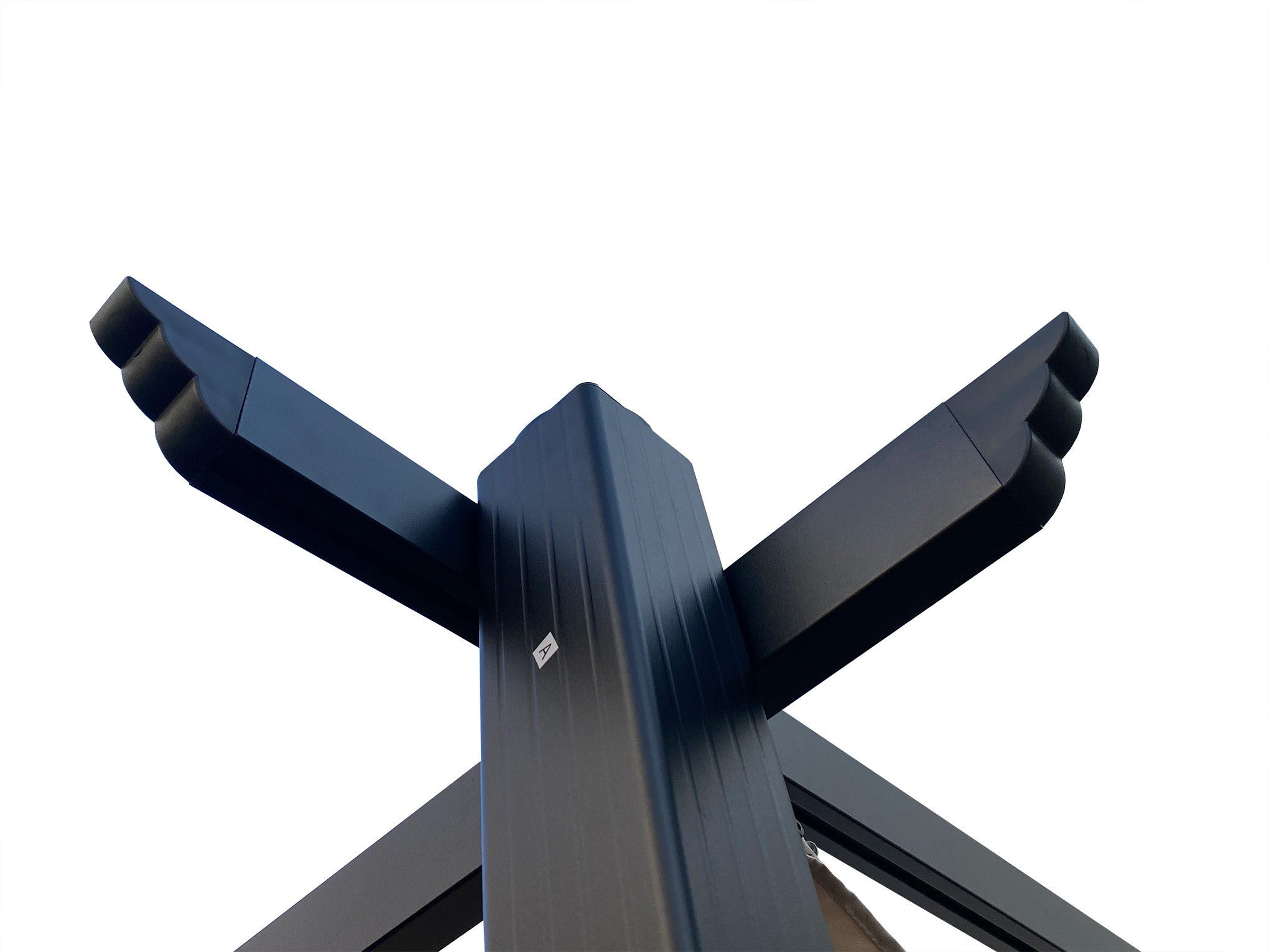 POHJOLA GARDEN STRONG Pergola / Terassikatos 3x4m, Musta Runko, harmaa Katos