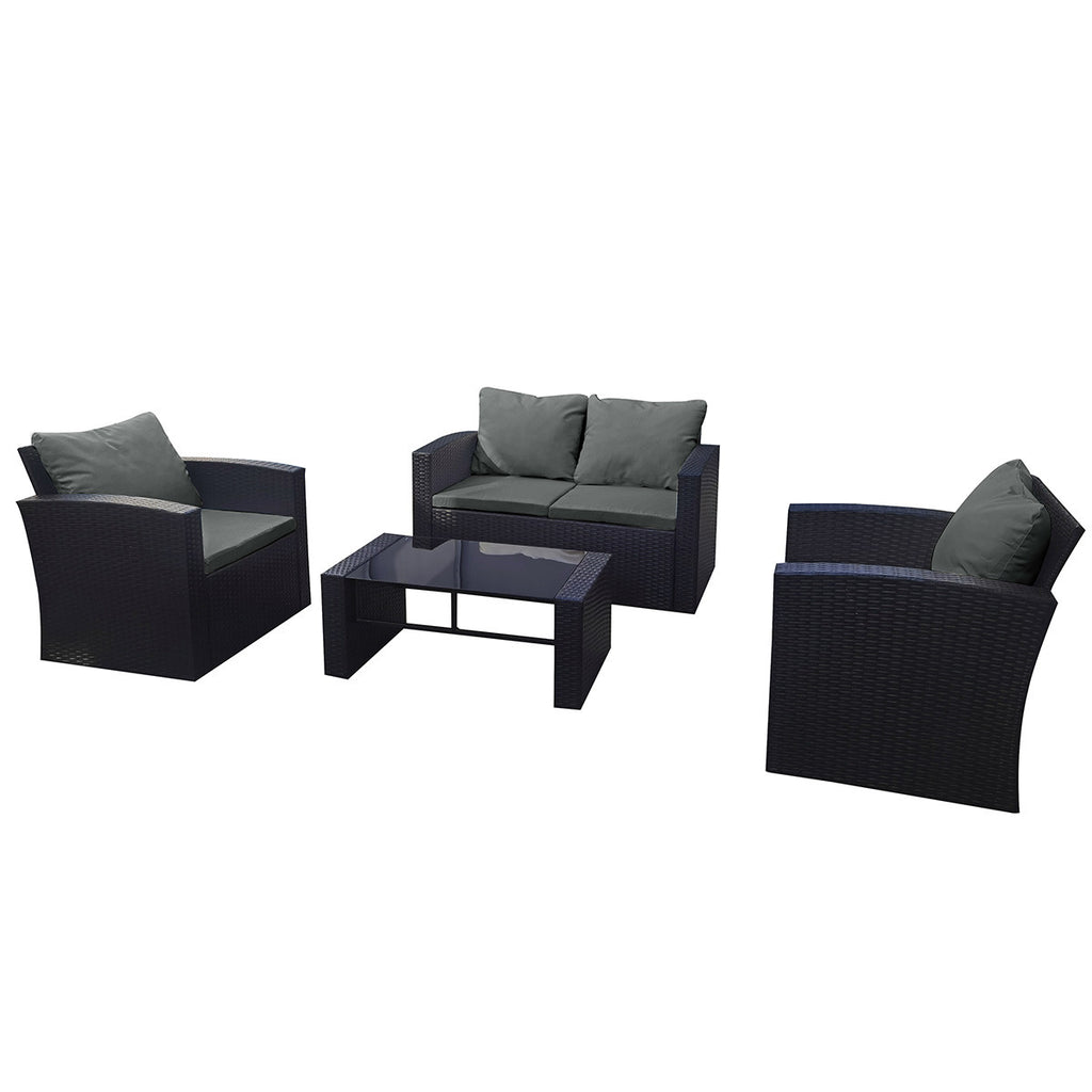 POHJOLA GARDEN Polyrottinki Sohvaryhmä Stella Musta / harmaa