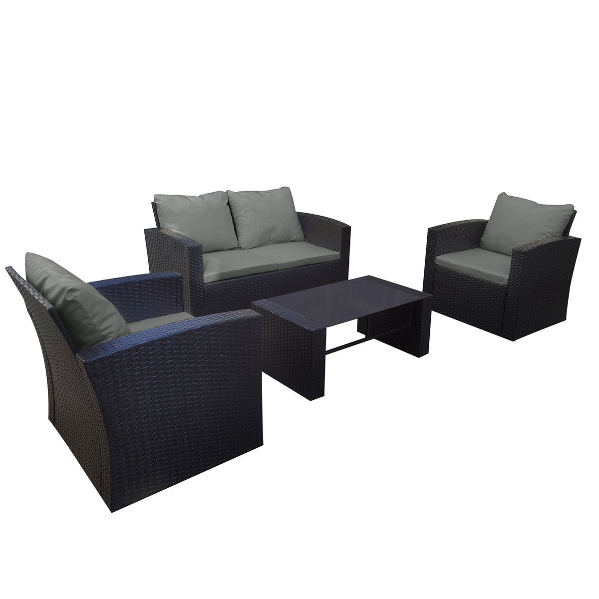 POHJOLA GARDEN Polyrottinki Sohvaryhmä Stella Musta / harmaa