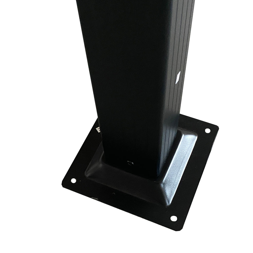 POHJOLA GARDEN STRONG Pergola / Terassikatos 3x4m, Musta Runko, harmaa Katos