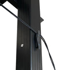 POHJOLA GARDEN STRONG Pergola / Terassikatos 3x4m, Musta Runko, harmaa Katos