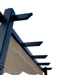 POHJOLA GARDEN STRONG Pergola / Terassikatos 3x4m, Musta Runko, Beige Katos