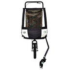 Pohjola Motors  Polkupyörän peräkärry 2-in-1 PACE Musta, 2 lapselle, Max. 40 kg