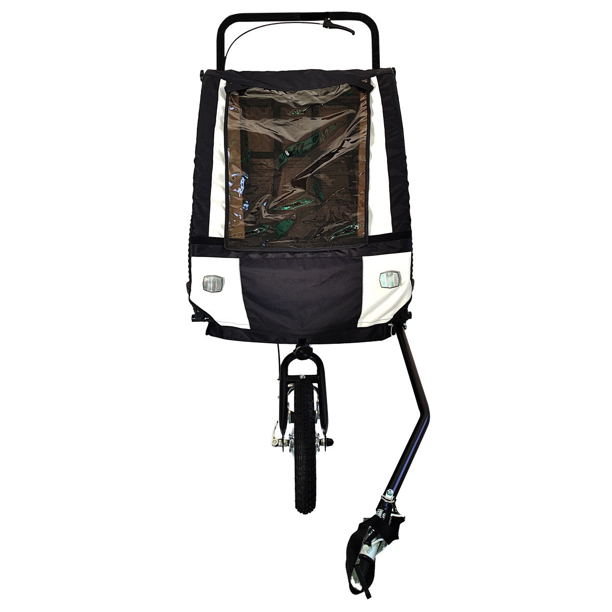 Pohjola Motors  Polkupyörän peräkärry 2-in-1 PACE Musta, 2 lapselle, Max. 40 kg