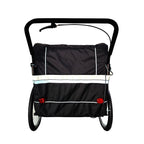 Pohjola Motors  Polkupyörän peräkärry 2-in-1 PACE Musta, 2 lapselle, Max. 40 kg